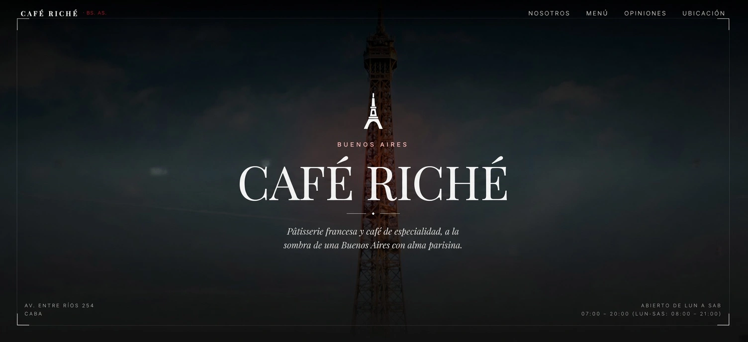 Vista previa del proyecto Café Riché